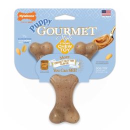 Nylabone Puppy Gourmet Style Strong Chew Toy Wishbone  Peanut Butter  1ea/SMall/Regular (1 ct)