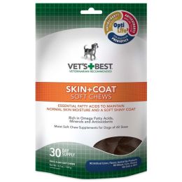 Vet's Best Skin & Coat Soft Chews 4.2 oz 30 Count