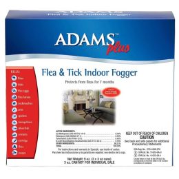 Adams Plus Flea & Tick Indoor Fogger 3 Pack 3 ounce cans