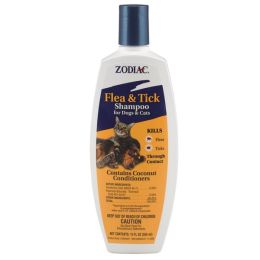 Zodiac Flea and Tick Shampoo for Dogs and Cats 12 Ounces