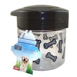 Lixit Dog Treat Jar Container Grey, Clear Medium