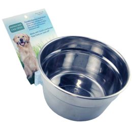 Lixit Stainless Steel Dog Crock Silver 20 Ounces