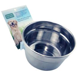 Lixit Stainless Steel Dog Crock Silver 20 Ounces