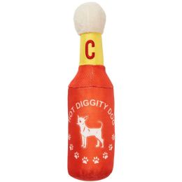 Fashion Pet Cosmo Hot Sauce Plush Dog Toy 10 in