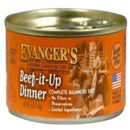 Evanger's Heritage Classic Beef It Up Dinner Canned Cat Wet Food 5.5 oz 24 Pack