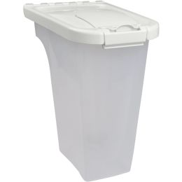 Van Ness Plastics Pet Food Container White, Clear 4 Pounds