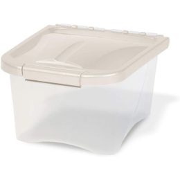 Van Ness Plastics Pet Food Container White, Clear 5 Pounds