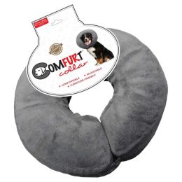 Arlee Pet Products Poly Filled Adjustable E-Collar Charcoal Extra-Large