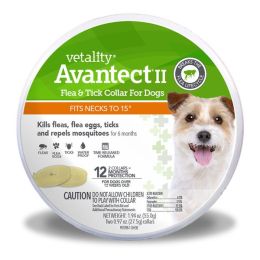 Vetality Avantect II Flea & Tick Collar for Dogs 15in 2ct