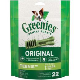 Greenies Dog Dental Treats Original, 1ea/6 oz, 22 ct, Teenie