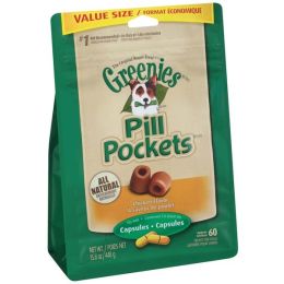 Greenies Pill Pockets for Capsules Chicken, 1ea/60 ct, 15.8 oz
