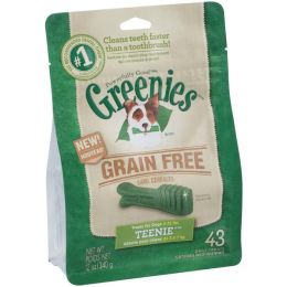 Greenies Grain Free Dog Dental Treats Original, 1ea/12 oz, 43 ct, Teenie