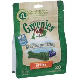Greenies Dog Dental Treats Blueberry, 1ea/12 oz, 20 ct, Petite