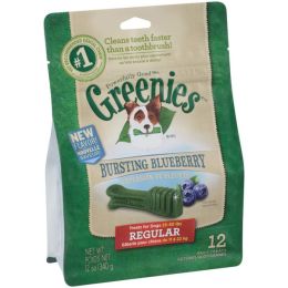 Greenies Dog Dental Treats Blueberry, 1ea/12 oz, 12 ct, Regular