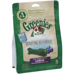 Greenies Dog Dental Treats Blueberry, 1ea/12 oz, 8 ct, Large