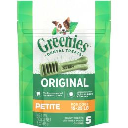 Greenies Dog Dental Treats Original, 1ea/3 oz, 3 ct, Regular