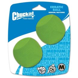 ? CHUCKIT D ERRATIC BALL MD 2PK