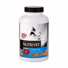 Nutri-Vet Multi-Vite Chewable Vitamins for Dogs Liver 1ea/120 ct.