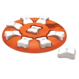 Nina Ottosson Smart Interactive Dog Toy Orange, White 10.63 in