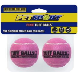 Petsport USA Tuff Ball Dog toy Pink 2 Pack 2.5 in