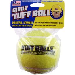 Petsport USA Tuff Ball Dog toy Yellow 4 in Giant