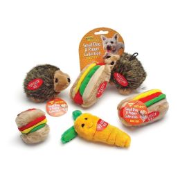 Aspen Hamburger with Squeakers Small Dog & Puppy Toy Multi-Color Small