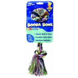 Booda 2-Knot Rope Bone Dog Toy 2 Knots Rope Bone Multi-Color Large