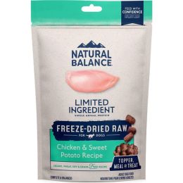 Natural Balance Pet Foods L.I.D. Freeze Dried Dog Food Chicken  Sweet Potato, 1ea/6 oz