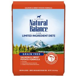 Natural Balance Pet Foods L.I.D. Adult Dry Dog Food Salmon  Sweet Potato, 1ea/24 lb