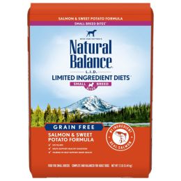 Natural Balance Pet Foods L.I.D. Small Breed Bites Dry Dog Food Salmon  Sweet Potato, 1ea/12 lb