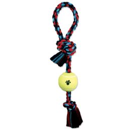 Mammoth Pet Products Pull Tug Dog toy w/Tennis Ball Pull Tug with Tennis Ball Multi-Color 20 in Medium