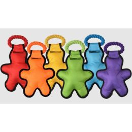 Multipet Cross Ropes Dog Toy Tug O Man Assorted 14 in