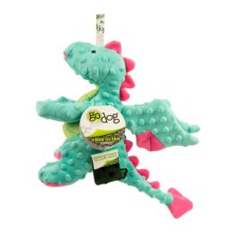 goDog Dragons Durable Plush Squeaker Dog Toy Large
