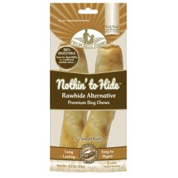 Fieldcrest Farms Nothin' to Hide Peanut Butter Roll Dog Treat 2 Pack, 5 Inches