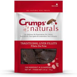 Crumps Naturals Traditional Liver Fillets  5.6 oz (160g) (100% Beef Liver)