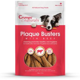 Crumps Natural Dog Plaque Buster Beef 7inch 8pk