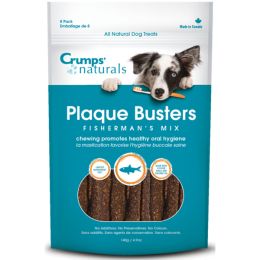 Crumps Natural Dog Treat Plaque Buster Fisherman 7inch 8pk