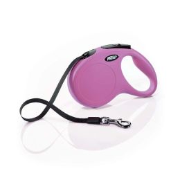 Flexi Classic Retractable Tape Dog Leash Pink 16 ft Medium