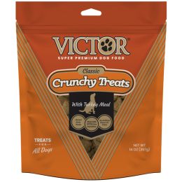 Victor Super Premium Dog Food Classic Crunchy Dog Treats with Turkey Meal 14 oz