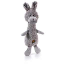 Charming Pet Products Scruffles Bunny Plush Dog Toy Gray, 1ea/LG