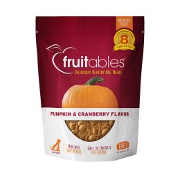 Fruitables Crunchy Baked Dog Treats Pumpkin Cranberry, 7 oz