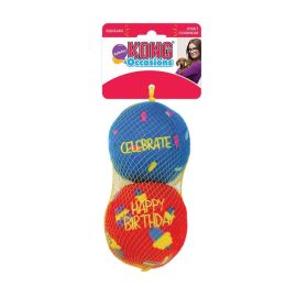 KONG Occasions Birthday Ball Dog Toy (size: Medium 2 count)