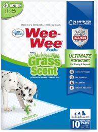 Four Paws Wee Wee Grass Scented Puppy Pads (size: 10 count)