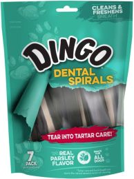 Dingo Dental Spirals Fresh Breath Dog Treats (size: Regular - 7 Pack)