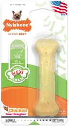 Nylabone Flexi Chew Dog Bone - Chicken Flavor (size: Petite (1 Pack))