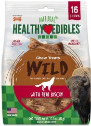 Nylabone Natural Healthy Edibles Wild Bison Chew Treats (size: Small - 16 Pack)